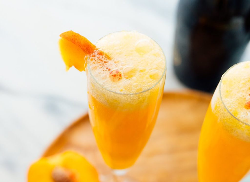 French Bellini Cocktail
