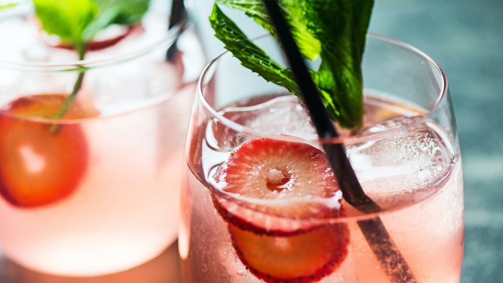 Rose Sangria cocktail