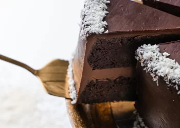 Vegan Coconut Cake With Chocolate